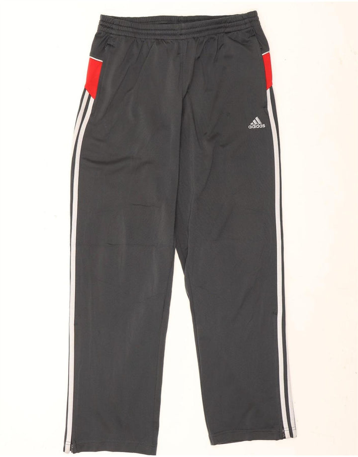 Adidas Pantalon de survêtement pour homme UK 40/42 Gris moyen Colourblock Polyester