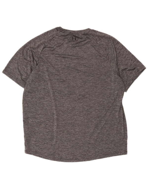 Under Armour T-Shirt Top XL Homme Gris Moucheté Polyester