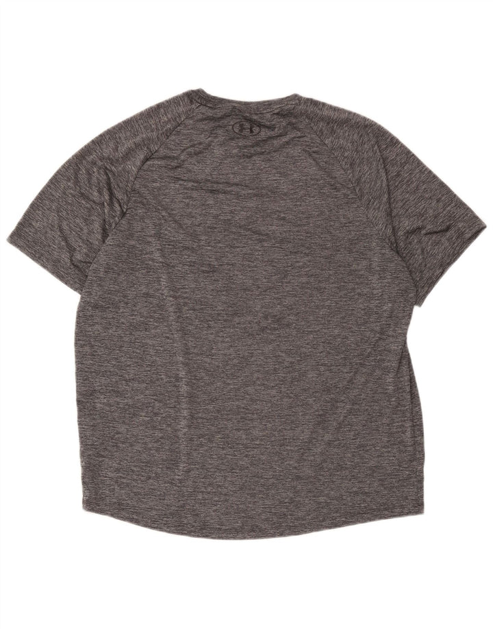 Under Armour T-Shirt Top XL Homme Gris Moucheté Polyester