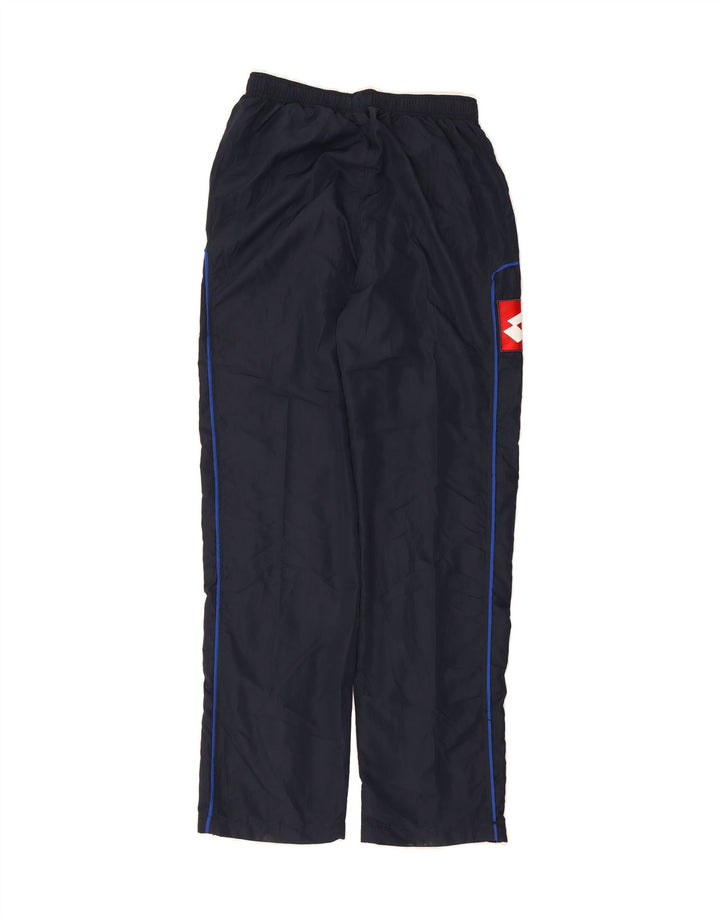 LOTTO Boys Graphic Tracksuit Trousers 15-16 Years  Navy Blue Polyester Vintage Lotto and Second-Hand Lotto from Messina Hembry 