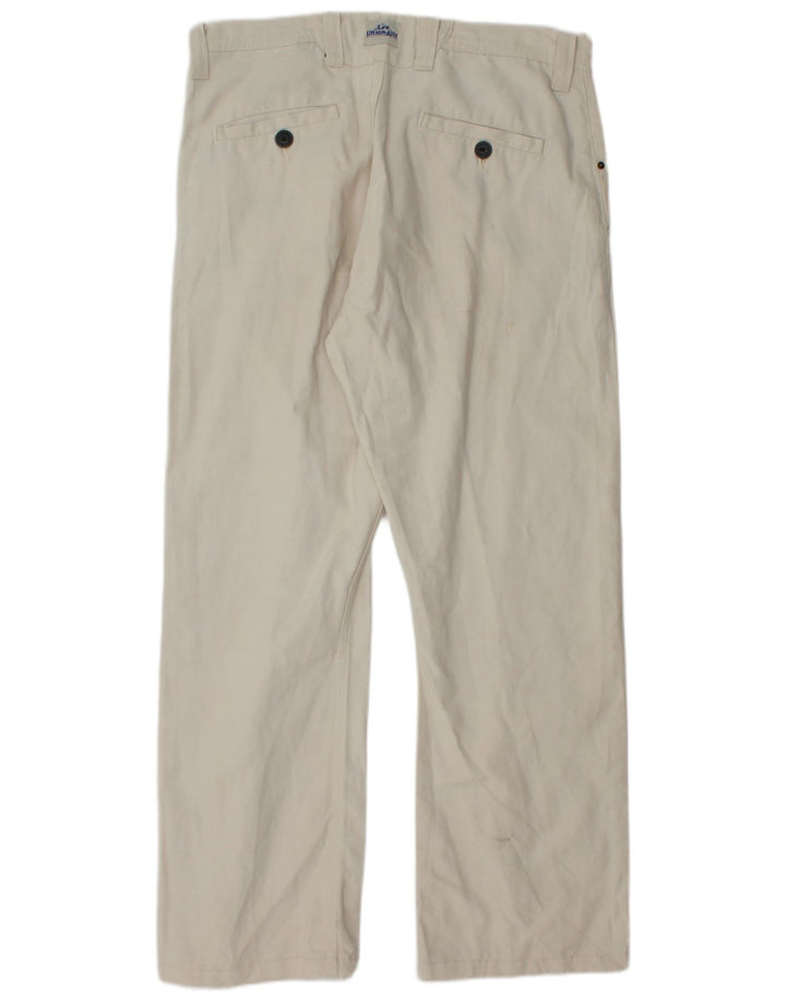 LEE Pantalon Chino Droit Homme W36 L30 Blanc Cassé