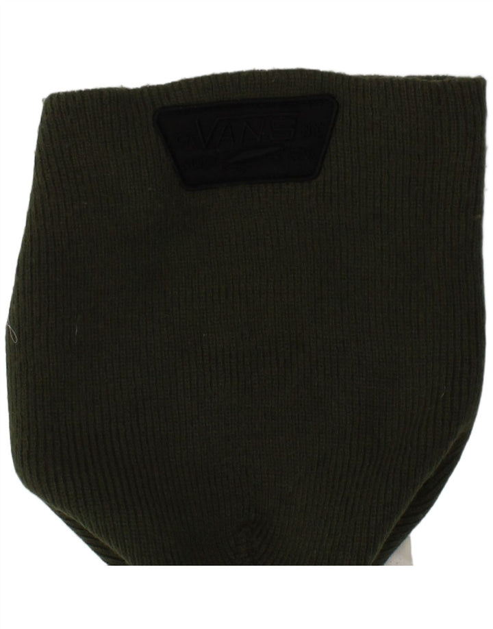 Vans Bonnet tricoté pour homme Taille unique Kaki Acrylique Logo