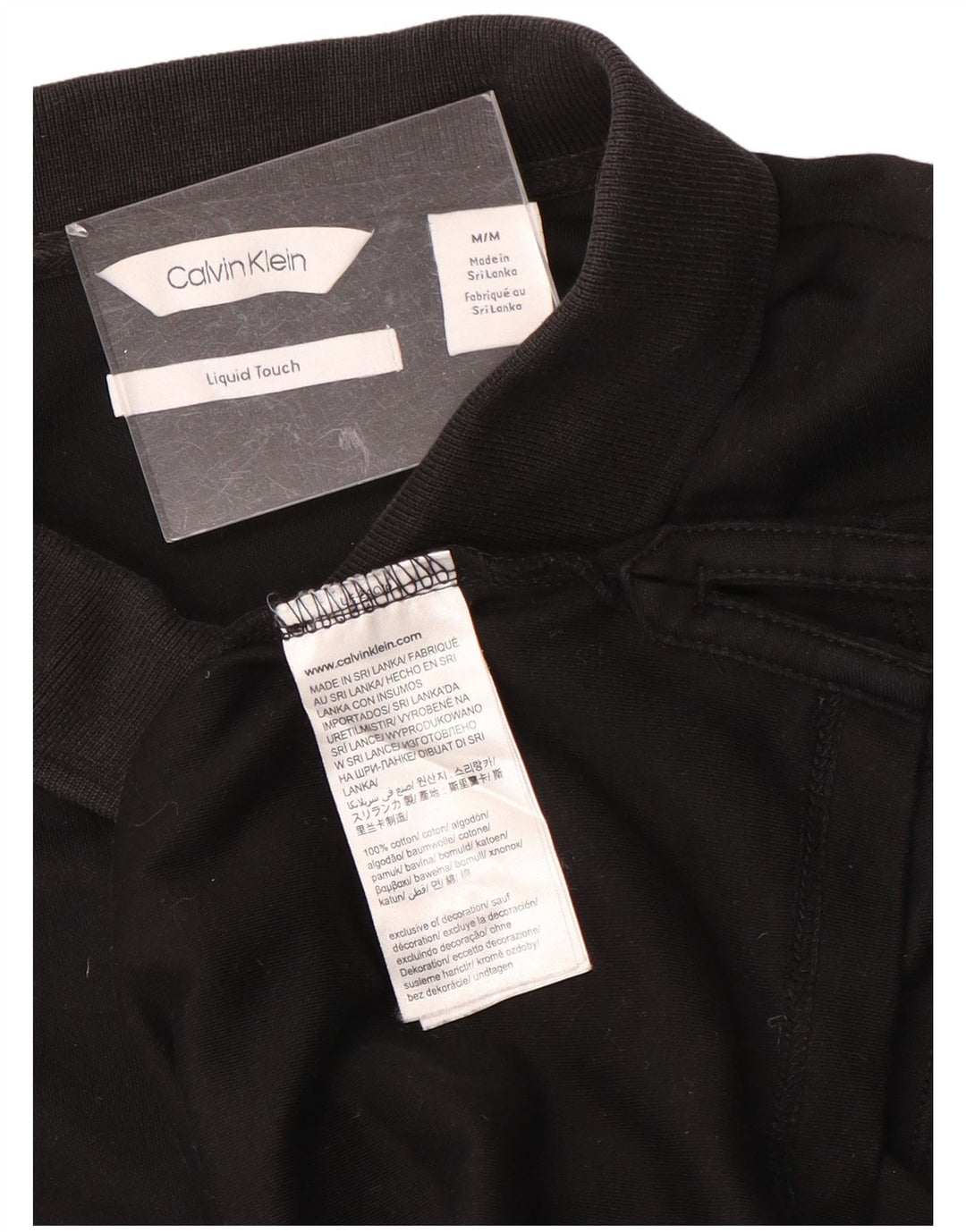 Calvin Klein Polo Homme Noir Moyen Coton