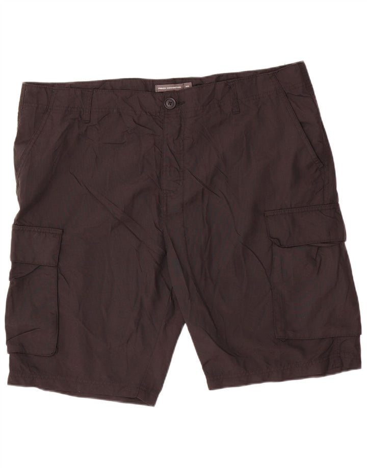 French Connection Short Cargo Homme 2XL W42 Noir Polyamide