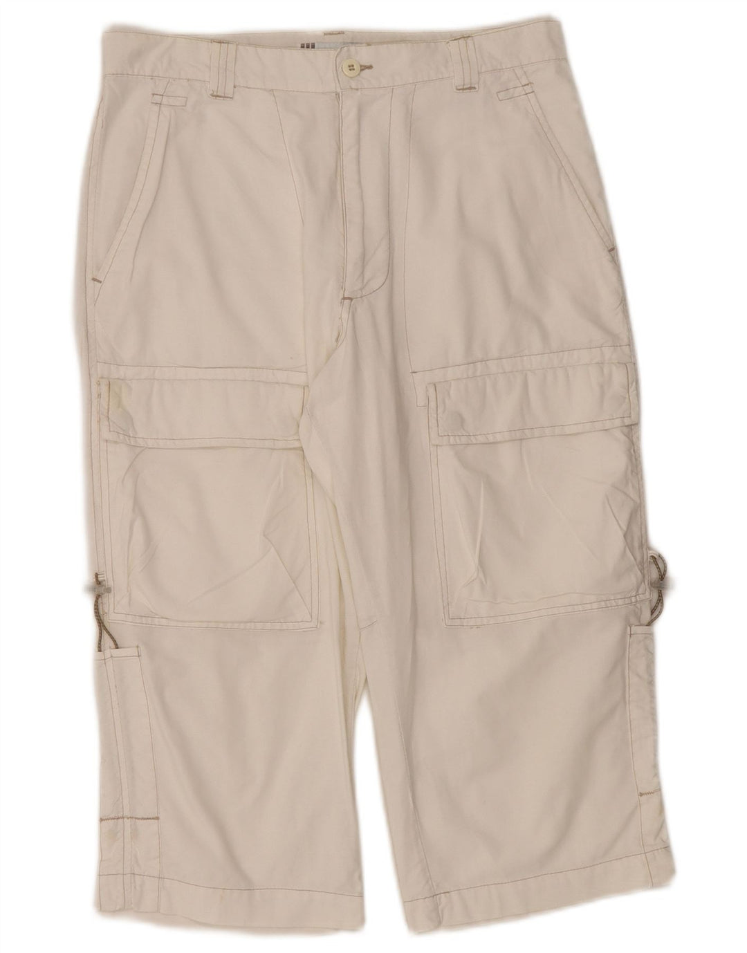 Fordocks Bermuda Cargo Femme IT 44 Medium W30 Coton Blanc Cassé