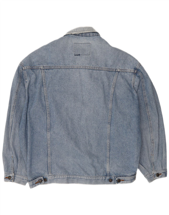 Casucci Veste en jean pour homme UK 40 Large Bleu Coton