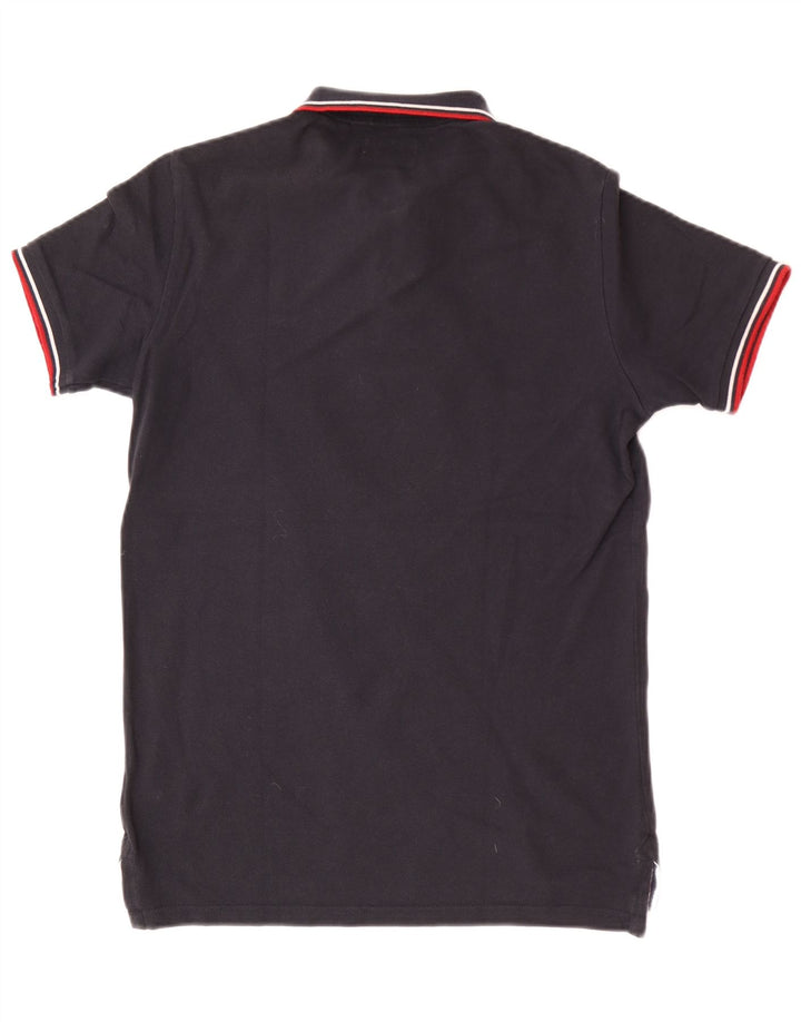 Superdry Polo Regular Fit Petit Bleu Marine Coton Homme