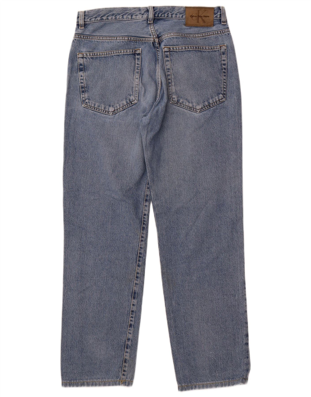 Calvin Klein Jean taille haute femme W33 L29 bleu coton