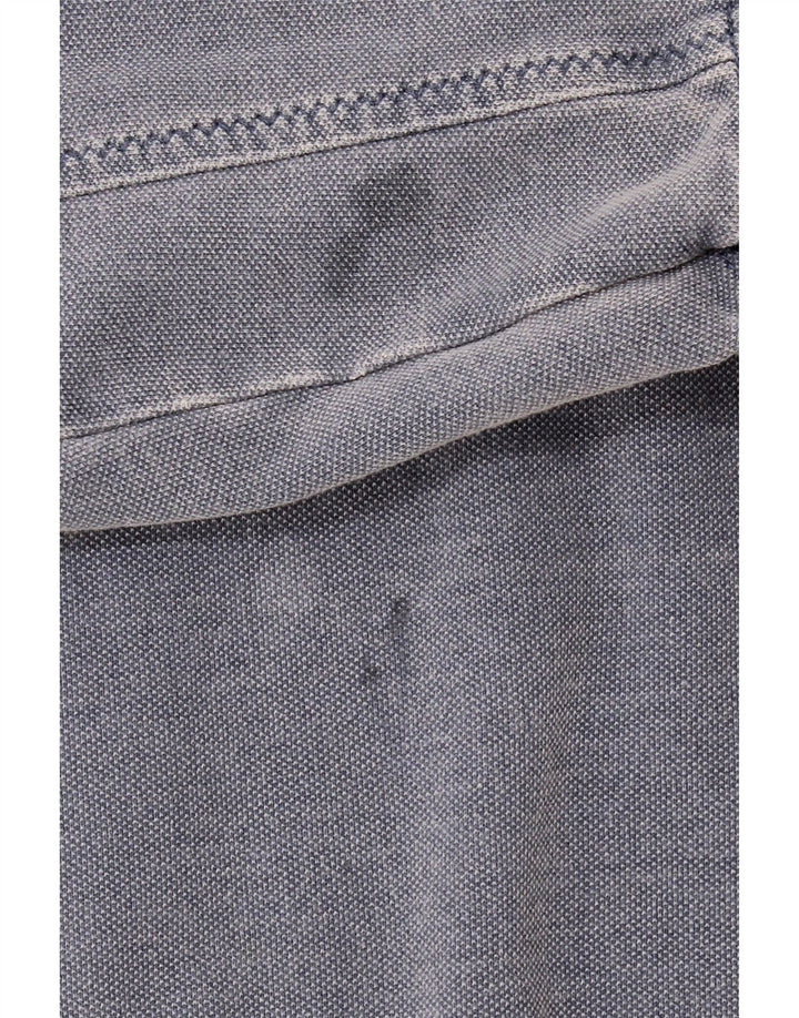 Fat Face Sweat-shirt à col zippé pour homme en coton bleu Taille L