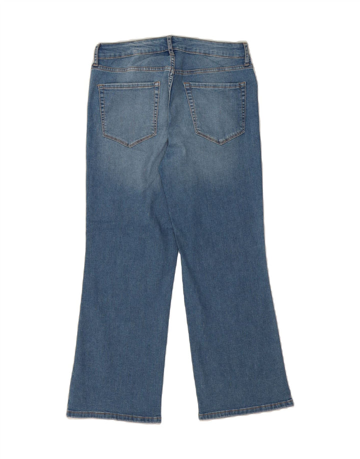 CHAPS Womens Kick Mid Rise Cropped Jeans US 8 Medium W29 L25 Blue Cotton Vintage Chaps and Second-Hand Chaps from Messina Hembry 