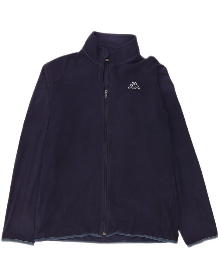 KAPPA Veste Polaire Homme UK 42 XL Bleu Marine Polyester
