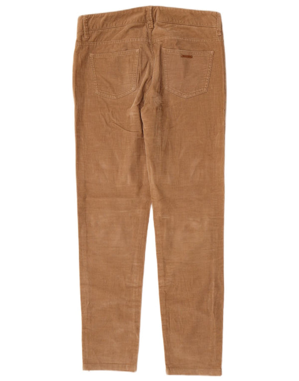 Massimo Dutti Pantalon slim en velours côtelé pour femme EU 38 Small W28 L29 Beige