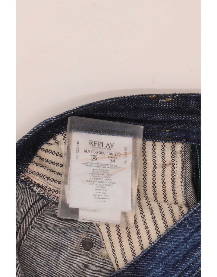 Replay Jean Droit Rob W29 L30 Homme Bleu Coton