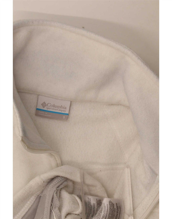 Columbia Veste Polaire Femme UK 10 Small Blanc Polyester