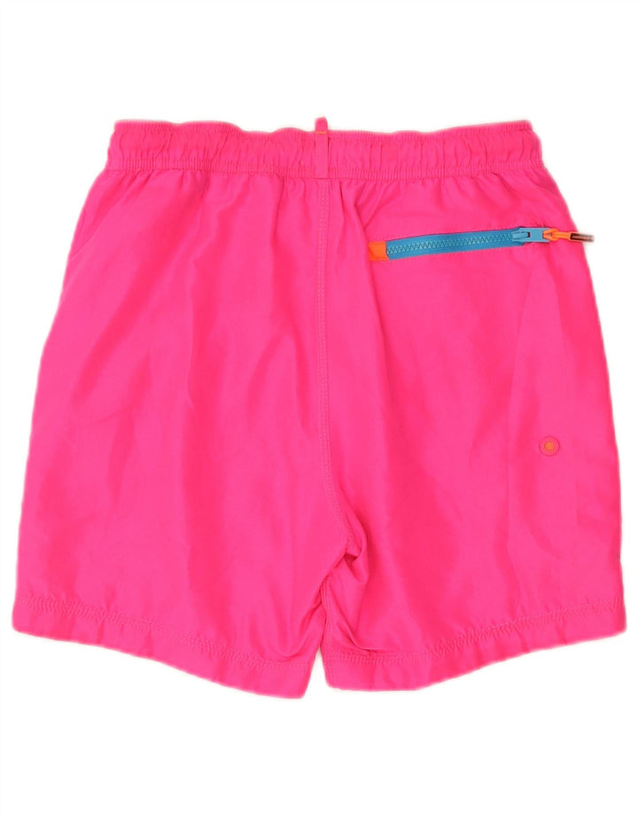 SUPERDRY Short de Bain Graphique Femme UK 10 Petit Rose Polyester