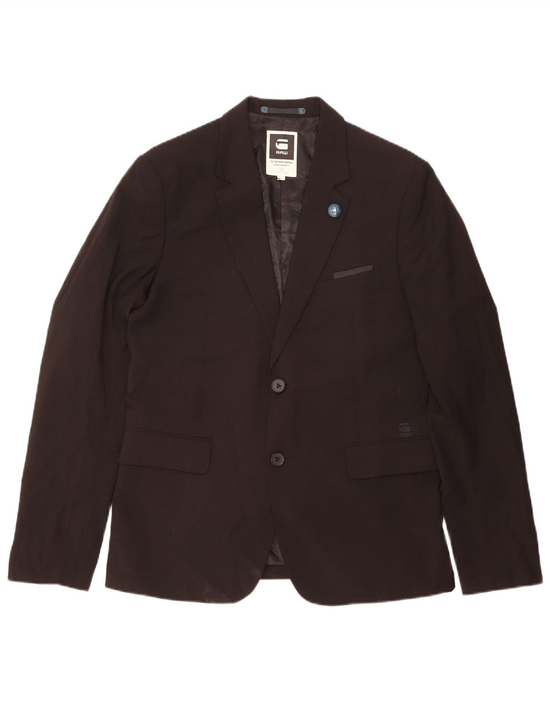 G-Star Veste blazer à 2 boutons pour homme IT 52 XL Noir Polyester