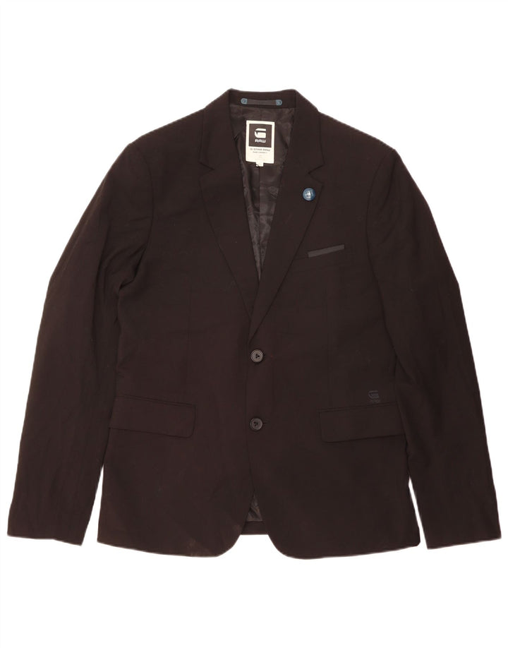G-Star Veste blazer à 2 boutons pour homme IT 52 XL Noir Polyester