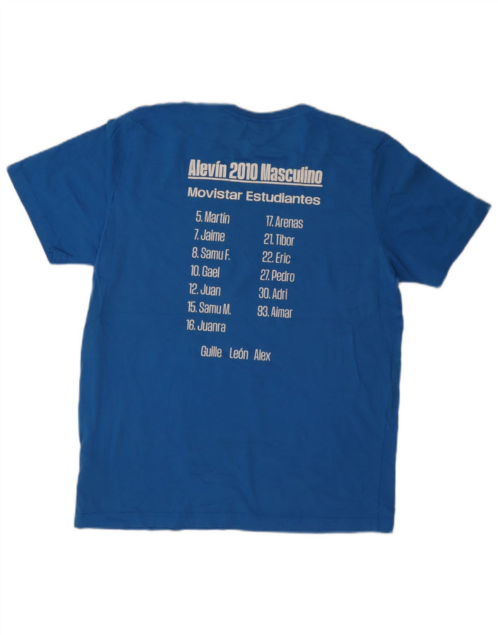 Puma T-shirt graphique pour homme, grand, bleu, coton