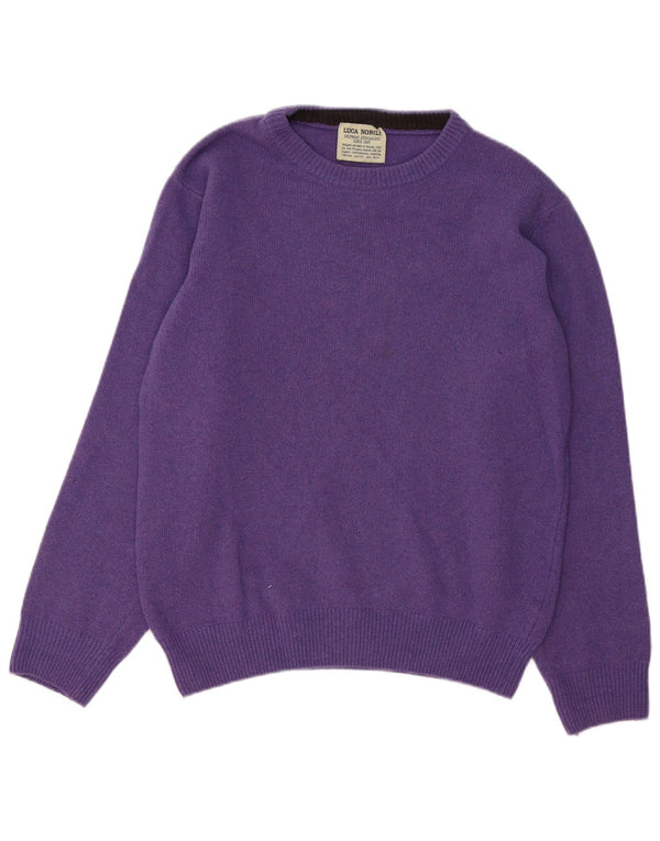 Luca Nobili Pull Col Bateau Homme Violet Moyen Laine