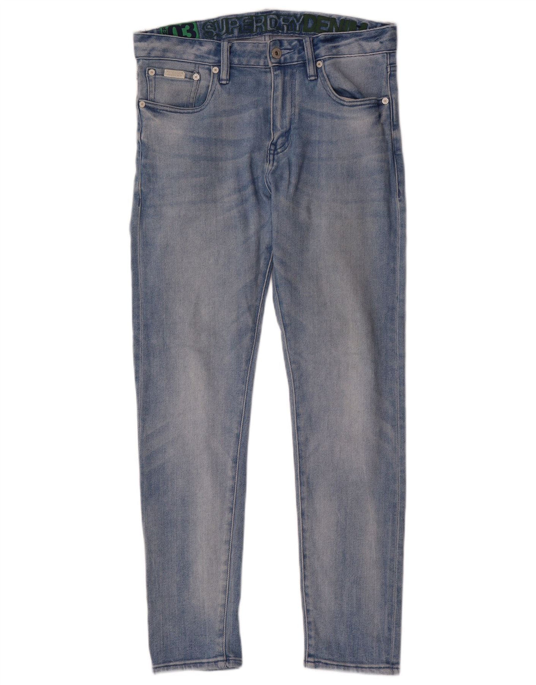Superdry Jean Slim W30 L30 Bleu Coton Homme