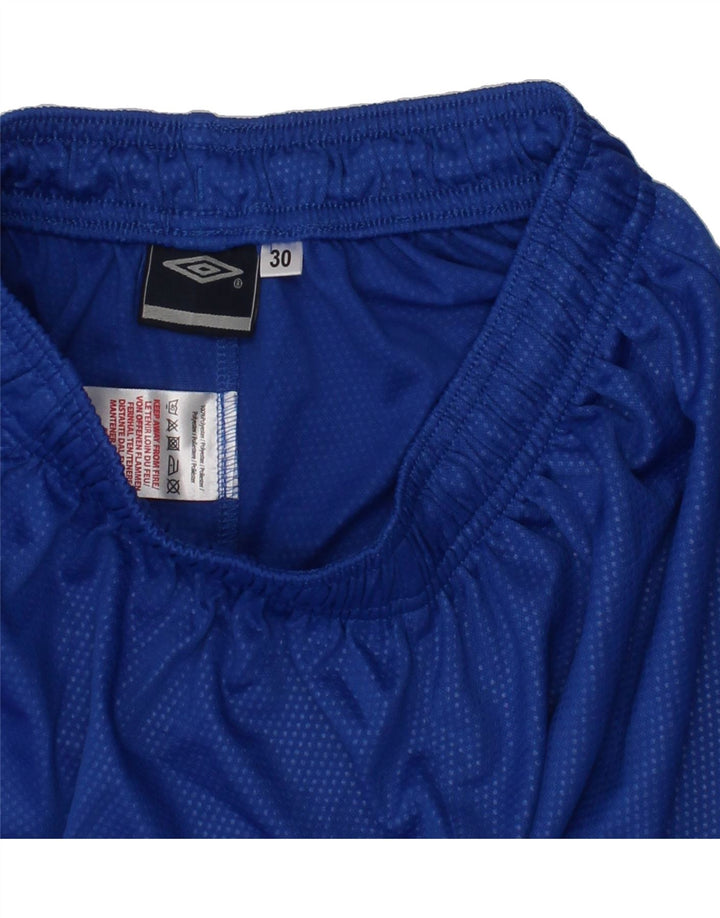 UMBRO Boys Sport Shorts 13-14 Years  Blue Spotted Polyester Vintage Umbro and Second-Hand Umbro from Messina Hembry 