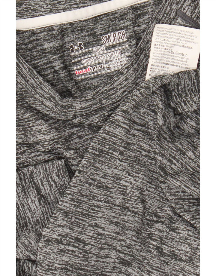 Under Armour T-Shirt Heat Gear Homme Petit Gris Moucheté Polyester