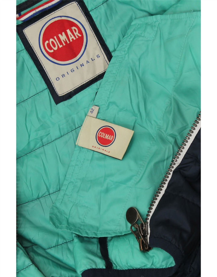 COLMAR Doudoune À Capuche Femme IT 42 Bleu Marine Moyen