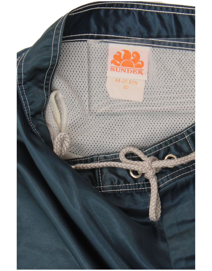 Sundek Short de Bain Homme Nylon Rayé Bleu Marine Moyen