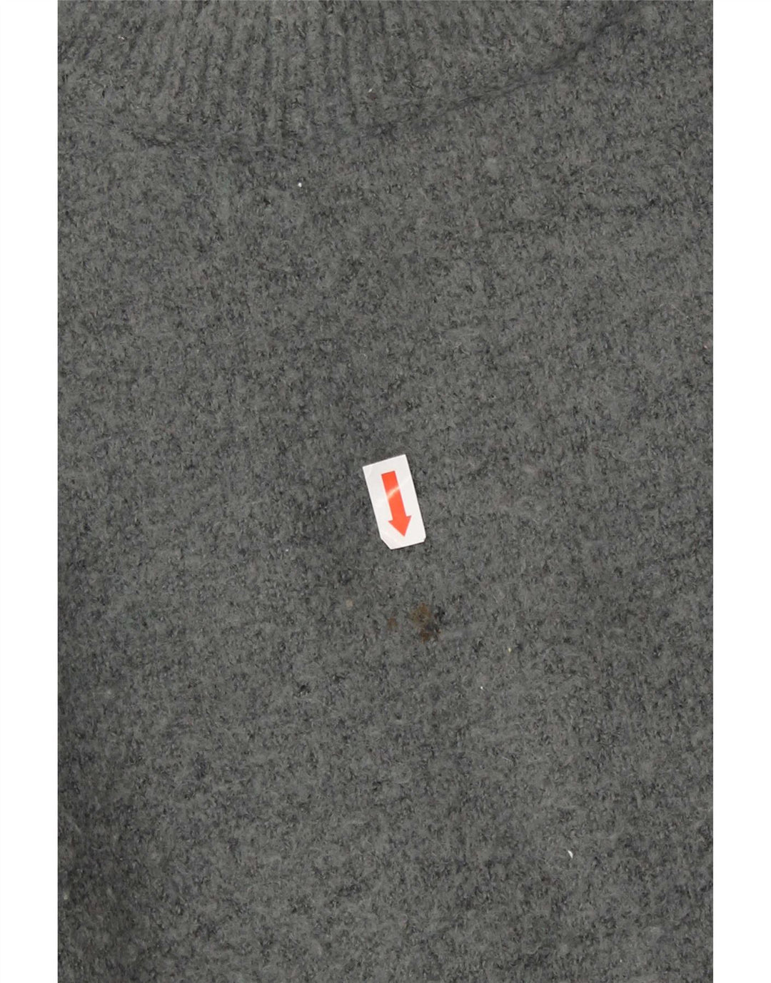 Zara Pull surdimensionné à col rond pour femme UK 14 Acrylique gris moyen