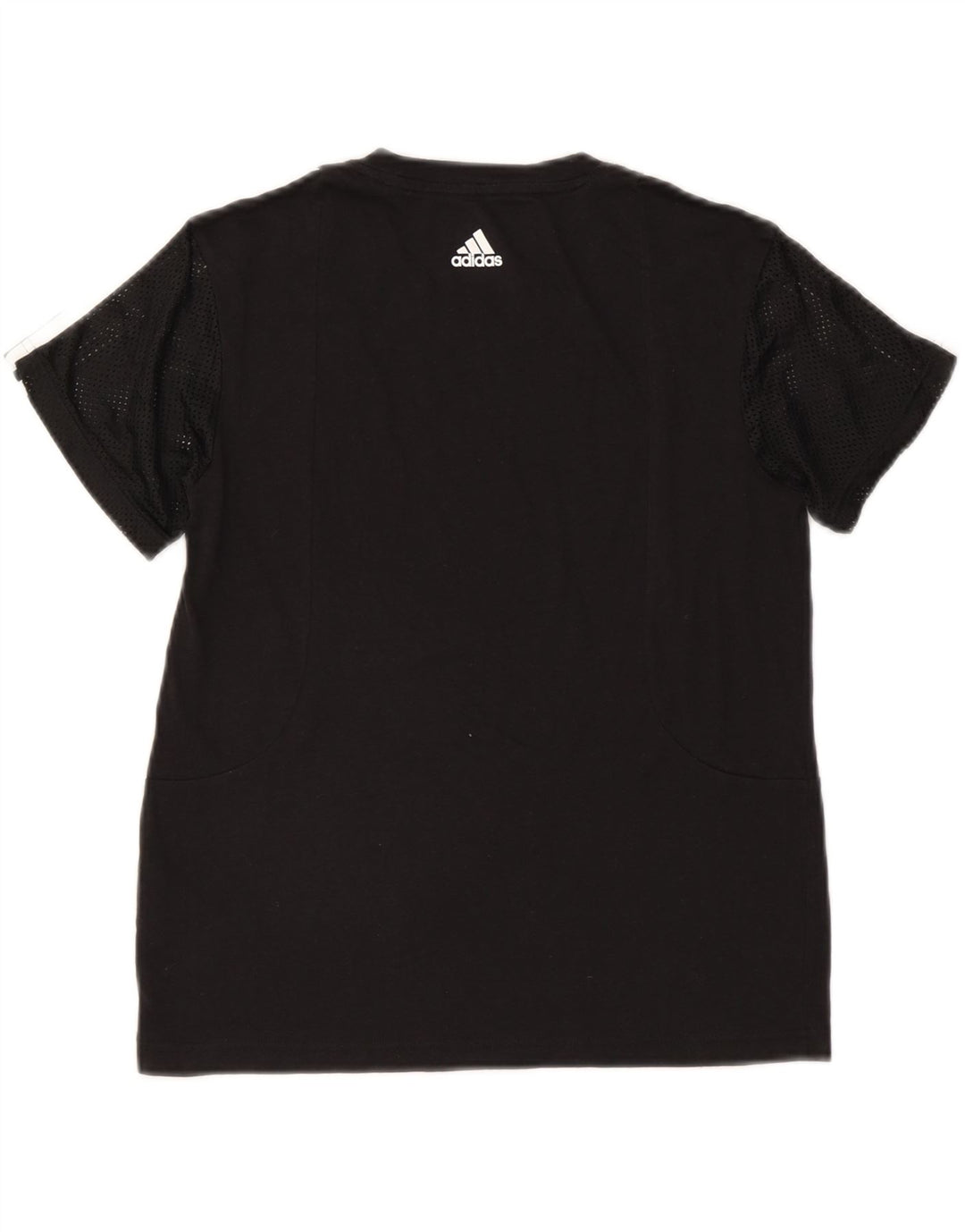Adidas T-Shirt Femme Top UK 8/10 Petit Noir Polyester