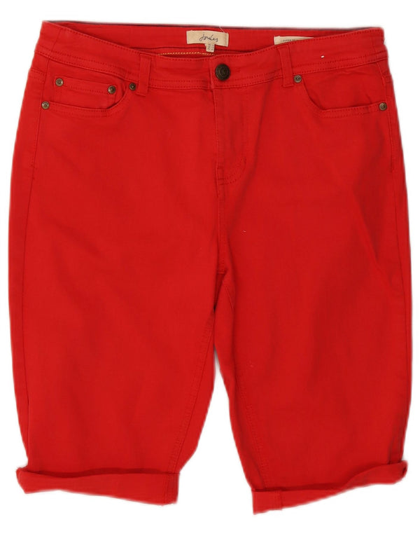 Joules Bermuda en jean pour femme UK 14 Medium W30 Rouge Coton