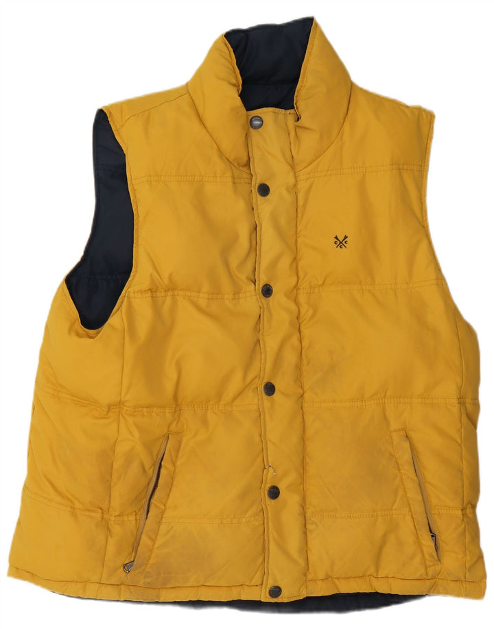 Crew Clothing Gilet matelassé réversible pour homme UK 44 2XL Bleu marine Polyester