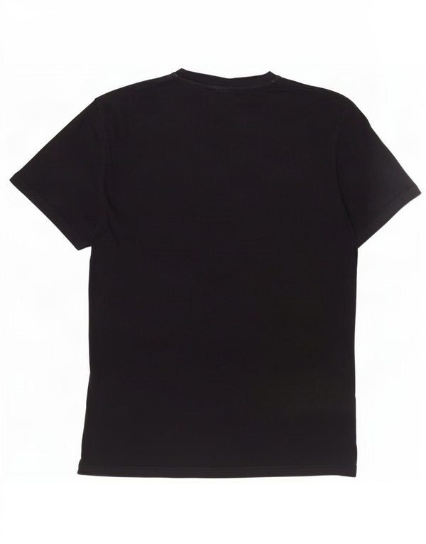 Ellesse Homme T-Shirt Graphique Haut Large Noir Coton