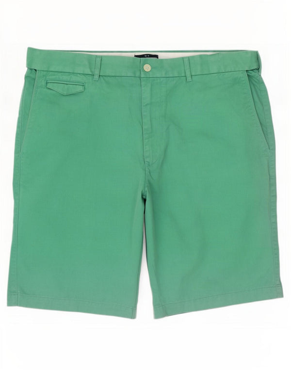 Marks & Spencer Short Chino Homme W40 XL Vert Coton