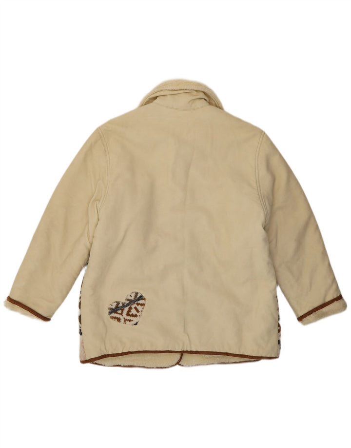 Veste Sherpa à motifs femme vintage EU 40 Moyen Multicolore Fair Isle
