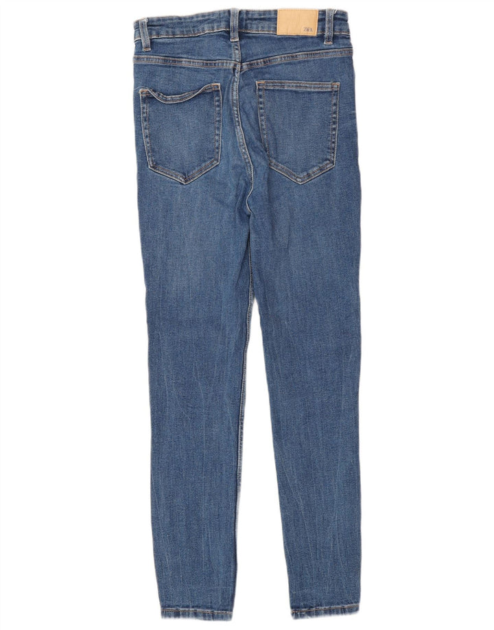 Zara Jean skinny pour femme EU 40 Medium W30 L27 Bleu