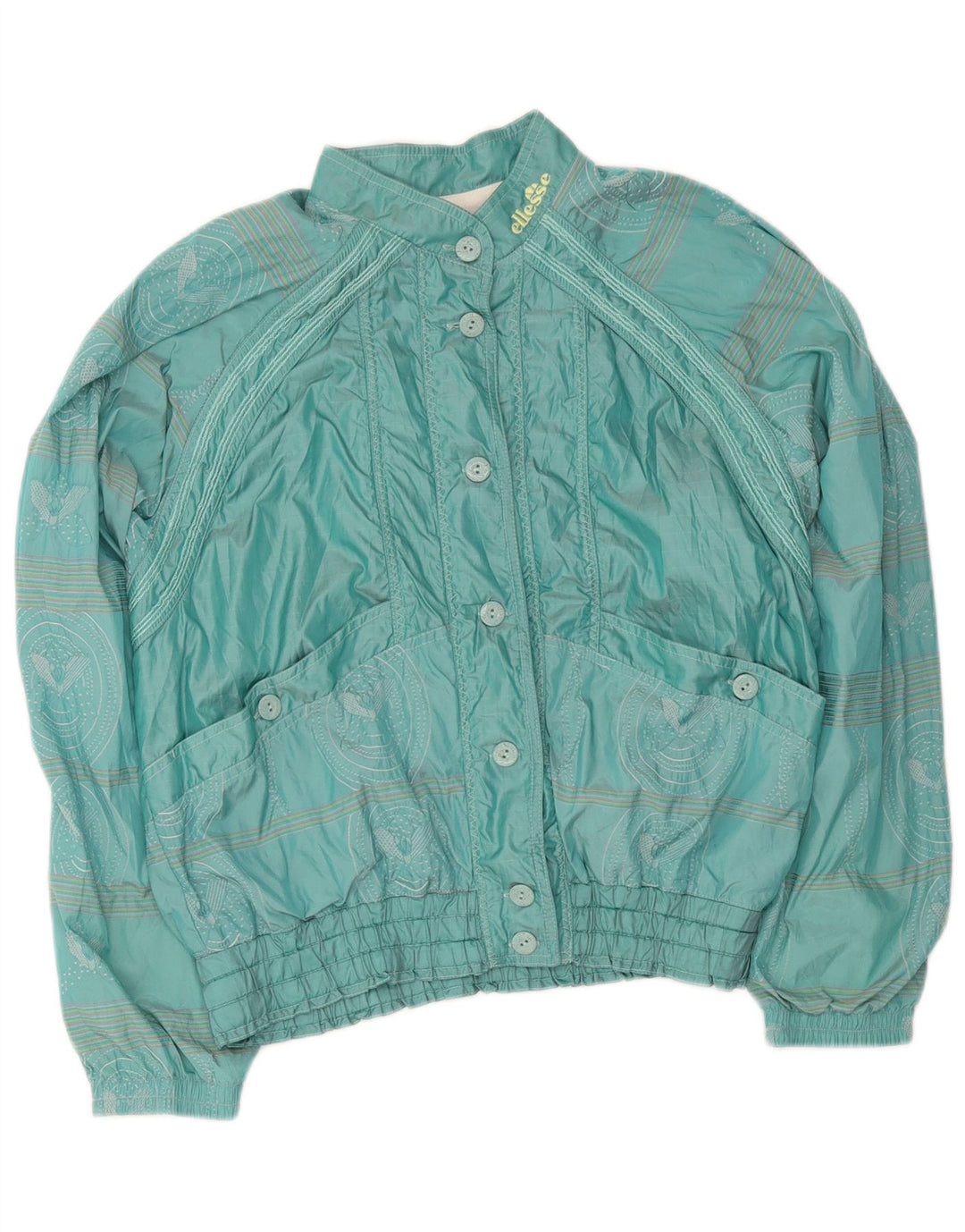 Ellesse Veste de survêtement pour femme IT 44 Vert moyen Paisley Coton