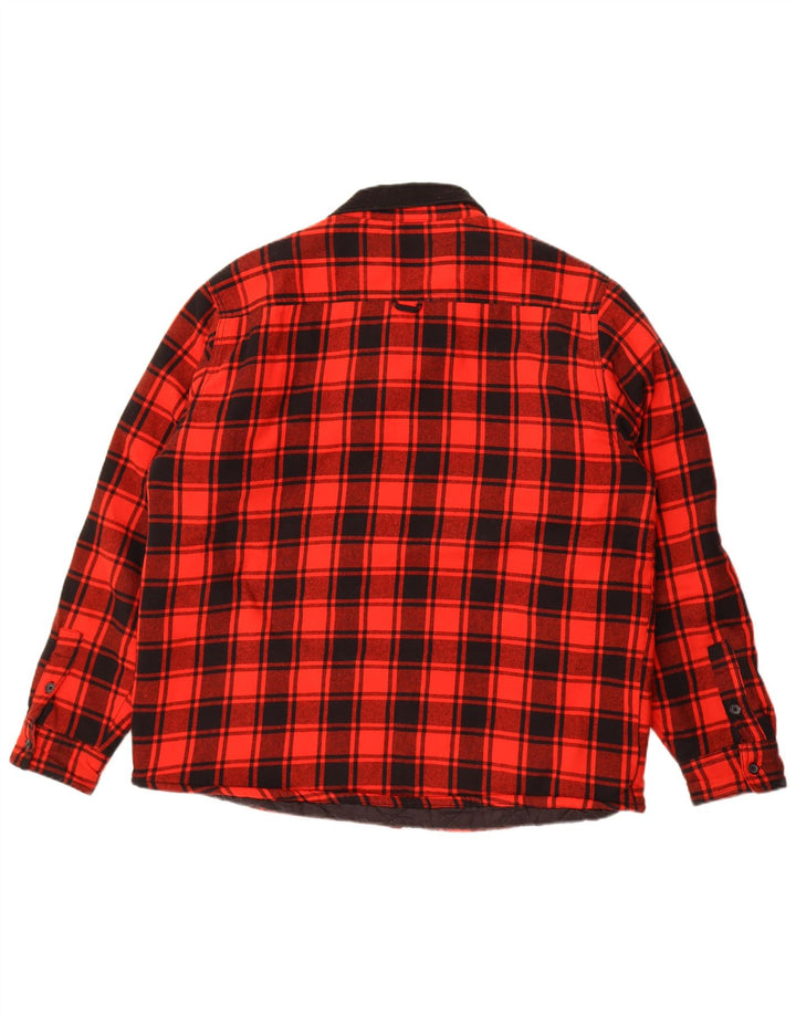 Luke 1977 Chemise en flanelle Lumberjack pour homme XL Rouge à carreaux en nylon
