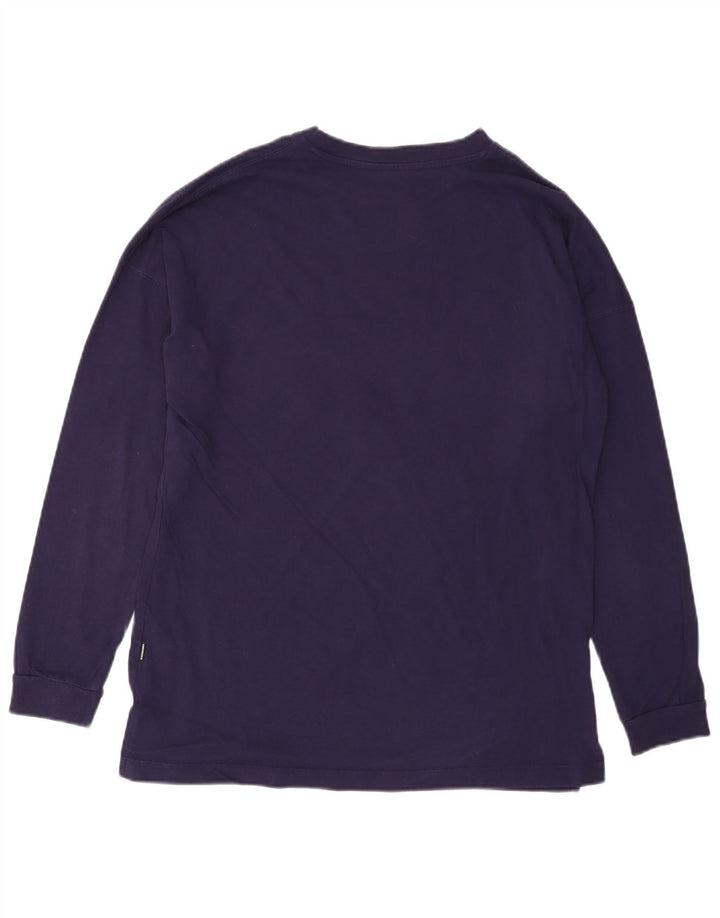 CONVERSE Haut à manches longues pour femme UK 14 Coton violet moyen