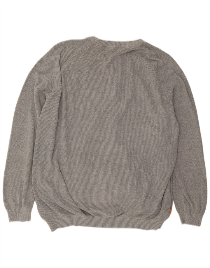 Timberland Pull Cardigan Homme 3XL Gris Coton