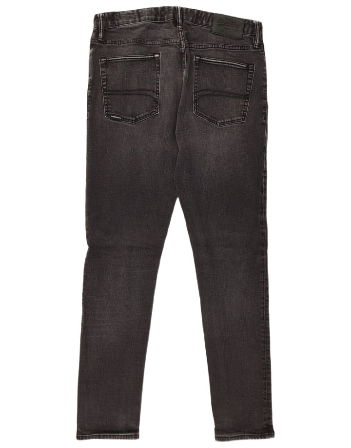 Superdry Jean Skinny W34 L29 Gris Coton Homme