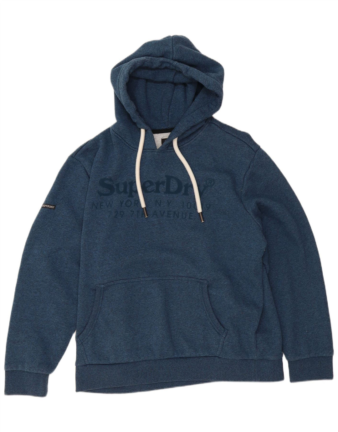 Superdry Pull à capuche graphique pour homme 3XL Bleu Coton