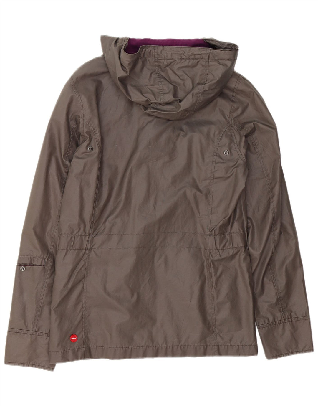 O'Neill Veste coupe-vent à capuche pour femme UK 14 Gris moyen Coton
