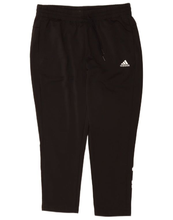 ADIDAS Pantalon de survêtement graphique pour femme UK 16/18 Large Noir Polyester