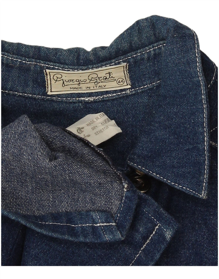 Giorgio Grati Veste En Jean Femme IT 44 Bleu Moyen Coton