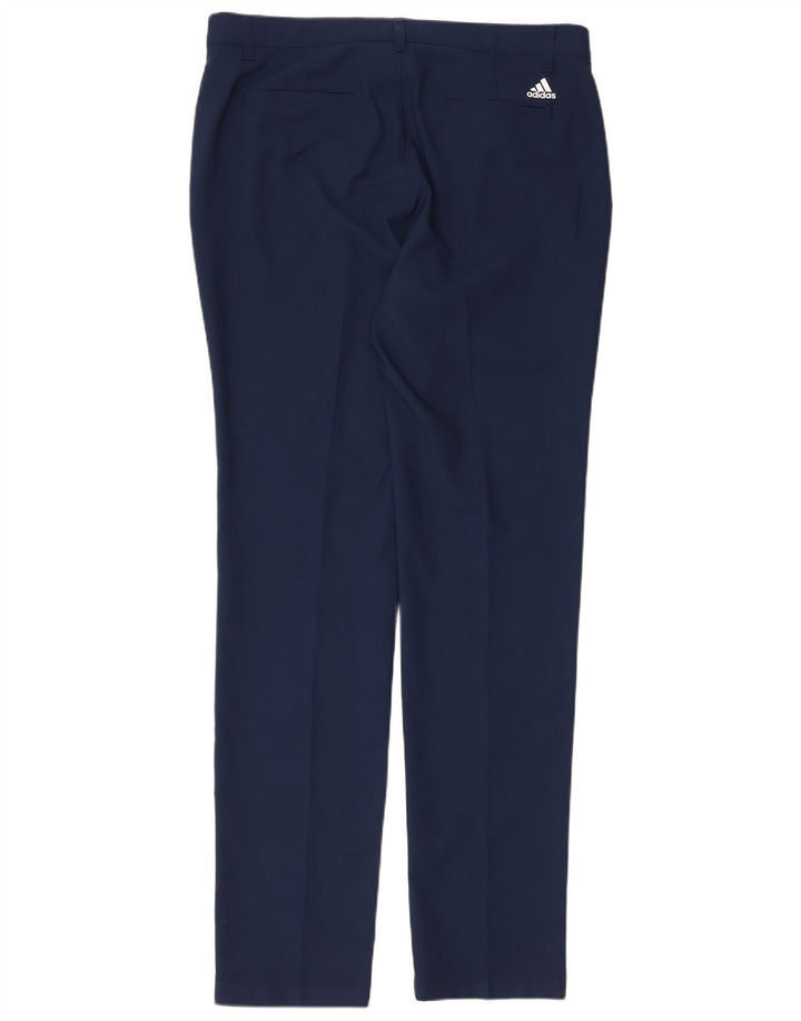 Adidas Pantalon Chino Slim Homme W34 L34 Bleu Marine Polyester
