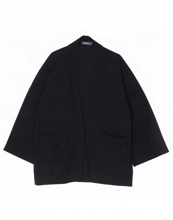 Zara Pull cardigan ouvert surdimensionné pour femme UK 10 Petit Bleu marine