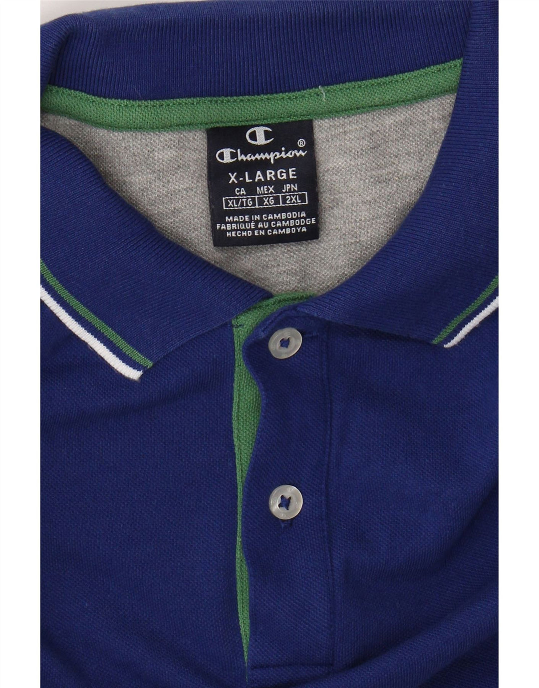 CHAMPION Polo Homme XL Bleu