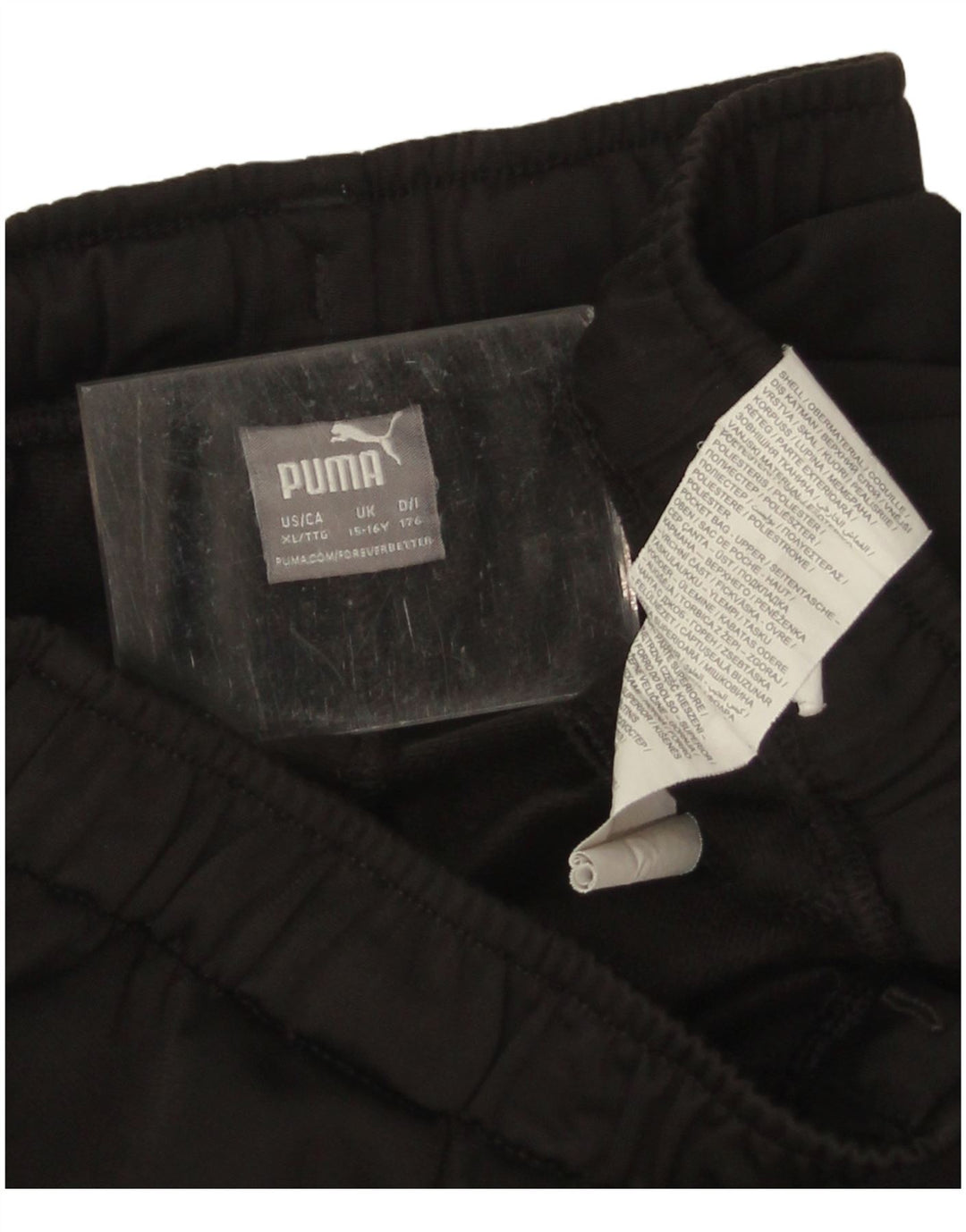 Puma Pantalon de Survêtement Garçon 15-16 ans Noir Polyester
