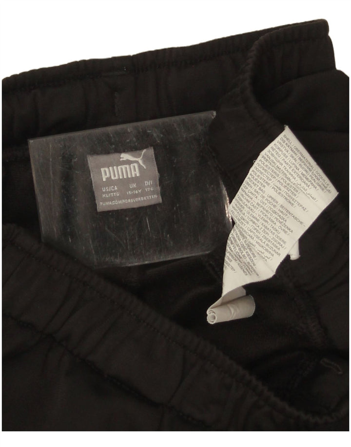 Puma Pantalon de Survêtement Garçon 15-16 ans Noir Polyester